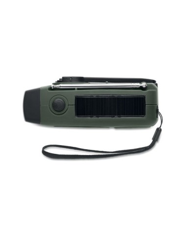 ONDA Radio portable avec torche LED Matières : ABS Couleurs : vert foncé cadeau affaires élégant