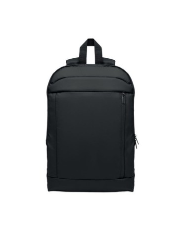 XPANDA Sac à dos extensible 600D RPET Couleurs : noir marquage laser ultra précis