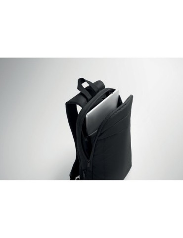 XPANDA Sac à dos extensible 600D RPET Couleurs : noir objet promotionnel éco-responsable