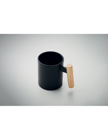 CRENATE Mug en céramique 320 ml Couleurs : noir marquage laser ultra précis