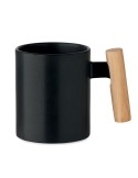 CRENATE Mug en céramique 320 ml Couleurs : noir objet promotionnel éco-responsable