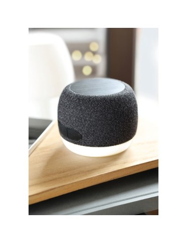LISTOO+ Enceinte chargeur sans fil 15W Matières : ABS Couleurs : noir cadeau entreprise pas cher