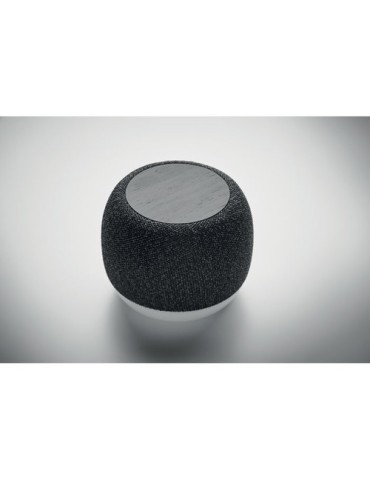LISTOO+ Enceinte chargeur sans fil 15W Matières : ABS Couleurs : noir goodies publicitaire événementiel