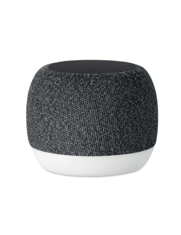 LISTOO+ Enceinte chargeur sans fil 15W Matières : ABS Couleurs : noir objet promotionnel éco-responsable