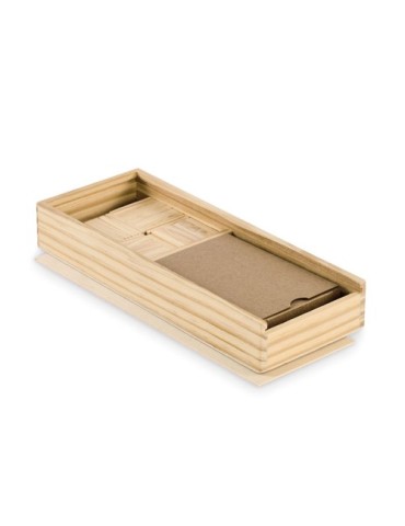 DOMI&CARDS Jeu de dominos et cartes Couleurs : bois cadeau entreprise pas cher
