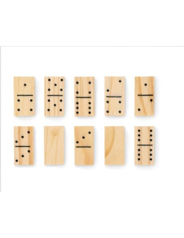 DOMI&CARDS Jeu de dominos et cartes Couleurs : bois livraison express 24h 48h