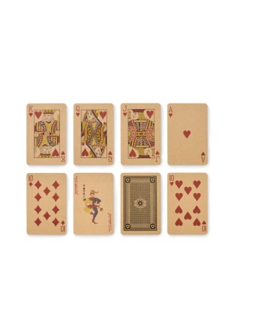 DOMI&CARDS Jeu de dominos et cartes Couleurs : bois cadeau collaborateur premium