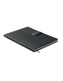 TREZE Carnet A5 en PU souple Matières : papier recyclé Couleurs : noir