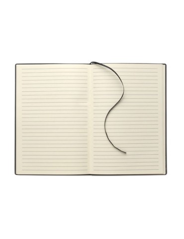 TREZE Carnet A5 en PU souple Matières : papier recyclé Couleurs : noir cadeau entreprise pas cher