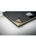 TREZE Carnet A5 en PU souple Matières : papier recyclé Couleurs : noir livraison express 24h 48h