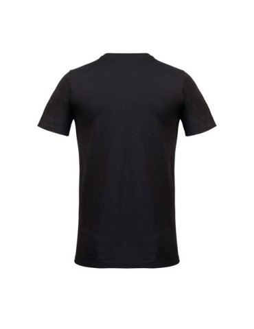 EXPLORER Explorer tee shirt unisexe Matières : coton recyclé Taille textile : 3XL Couleurs : noir marquage couleur éclatante