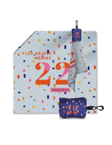 CHIFFON DE NETTOYAGE EN MICROFIBRE  AVEC POCHETTE 150x150mm