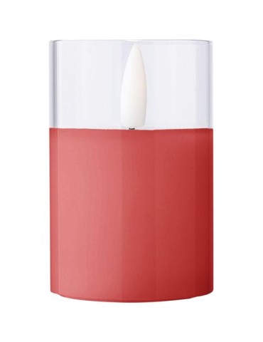 Bougie LED en PP Serin Matières : carton Couleurs : rouge cadeau entreprise pas cher