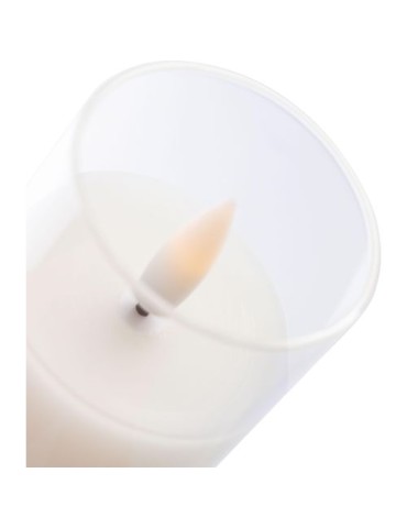 Bougie LED en PP Serin Matières : carton Couleurs : rouge personnalisation rapide en France