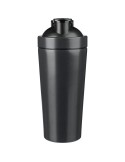 Gourde simple paroi de 750 ml en acier inoxydable recyclé Orla Matières : silicone Couleurs : noir