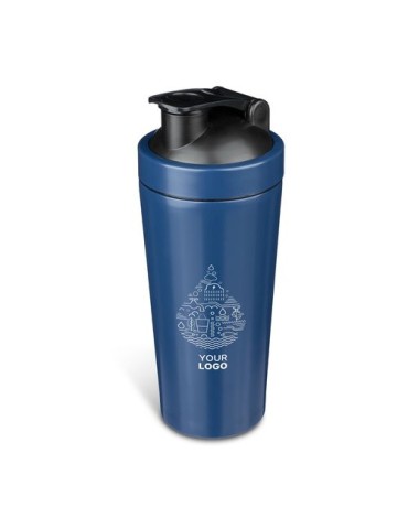 Gourde simple paroi de 750 ml en acier inoxydable recyclé Orla Matières : silicone Couleurs : noir personnalisation sur mesure
