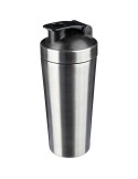 Gourde simple paroi de 750 ml en acier inoxydable recyclé Orla Matières : silicone Couleurs : argenté cadeau entreprise pas cher