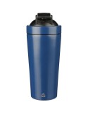 Gourde simple paroi de 750 ml en acier inoxydable recyclé Orla Matières : silicone Couleurs : argenté personnalisation rapide en