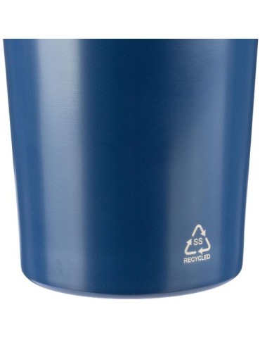 Gourde simple paroi de 750 ml en acier inoxydable recyclé Orla Matières : silicone Couleurs : argenté goodies publicitaire événe