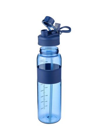 Gourde de 900 ml en Tritan Lyra Matières : carton Couleurs : bleu cobalt personnalisation sur mesure