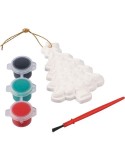 Coffret de peinture ‘Sapin de Noël’ en PS Amaris Matières : carton Couleurs : multicolore personnalisable avec votre logo