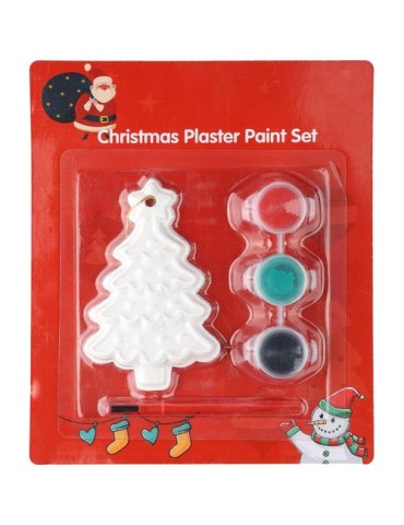 Coffret de peinture ‘Sapin de Noël’ en PS Amaris Matières : carton Couleurs : multicolore cadeau entreprise pas cher