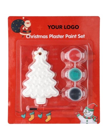 Coffret de peinture ‘Sapin de Noël’ en PS Amaris Matières : carton Couleurs : multicolore goodies publicitaire événementiel