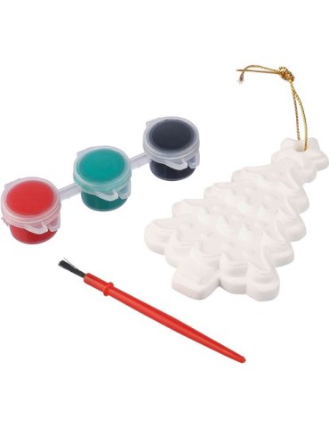 Coffret de peinture ‘Sapin de Noël’ en PS Amaris Matières : carton Couleurs : multicolore livraison express 24h 48h