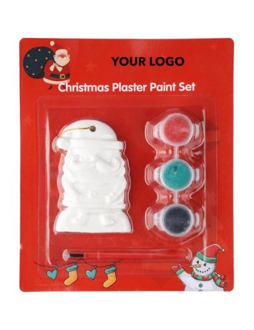 Coffret de peinture ‘Père Noël’ en PS Zina Matières : carton Couleurs : multicolore cadeau entreprise pas cher
