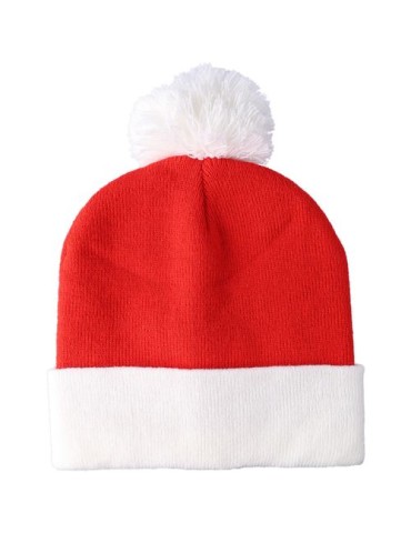 Bonnet de Noël tricoté en acrylique Eleni