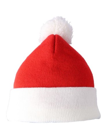 Bonnet de Noël tricoté en acrylique Eleni 2