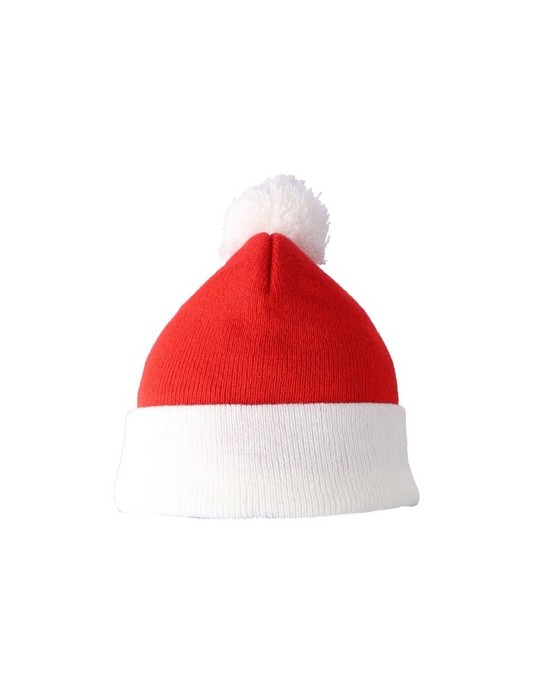 Bonnet de Noël tricoté en acrylique Eleni