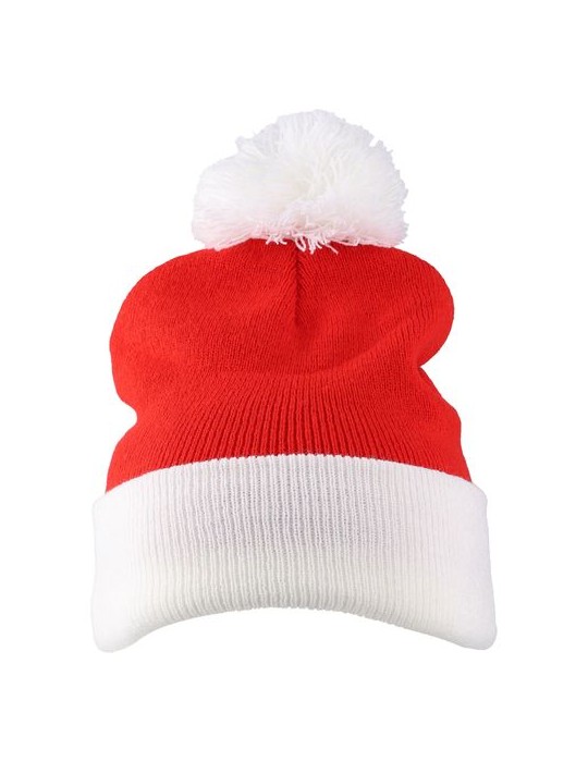 Bonnet de Noël tricoté en acrylique Eleni