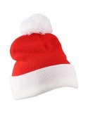 Bonnet de Noël tricoté en acrylique Eleni Matières : acrylique Couleurs : rouge goodies publicitaire événementiel