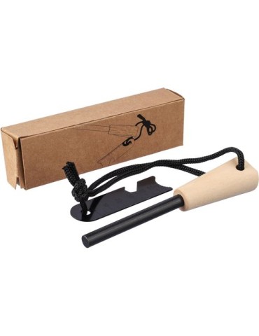Allume-feu en acier inoxydable Azra Matières : bois Couleurs : brun cadeau client original