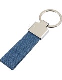 Porte-clés en denim Enzi Matières : métal Couleurs : bleu impression haute définition