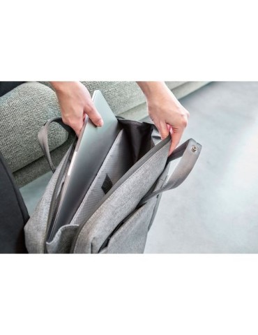 Sacoche pour ordinateur portable BrandCharger Metro Matières : PET recyclé Couleurs : gris personnalisation rapide en France