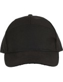 Casquette de 7 panneaux en polyester Alarielle Matières : polyester Couleurs : noir goodies publicitaire événementiel