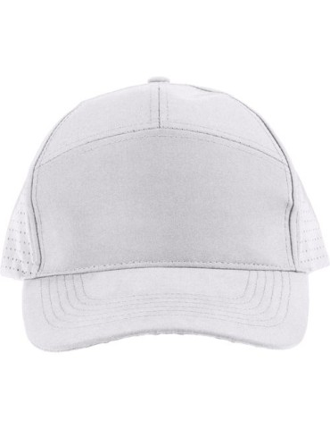 Casquette de 7 panneaux en polyester Alarielle Matières : polyester Couleurs : blanc cadeau entreprise pas cher