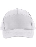 Casquette de 7 panneaux en polyester Alarielle Matières : polyester Couleurs : blanc cadeau entreprise pas cher