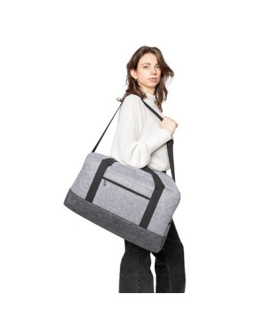 Sac de sport rPET en feutre Corliss Matières : polyester Couleurs : gris foncé goodies publicitaire événementiel