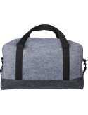 Sac de sport rPET en feutre Corliss Matières : polyester Couleurs : gris foncé impression haute définition