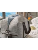 Sac de sport rPET en feutre Corliss Matières : polyester Couleurs : gris foncé cadeau collaborateur premium