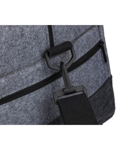 Sac de sport rPET en feutre Corliss Matières : polyester Couleurs : gris foncé accessoire événementiel unique