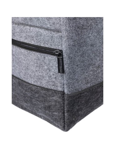 Sac de sport rPET en feutre Corliss Matières : polyester Couleurs : gris foncé goodies entreprise design