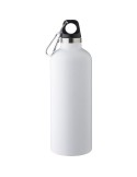 Gourde double paroi de 500 ml en acier inoxydable recyclé Lysandra Matières : aluminium Couleurs : blanc