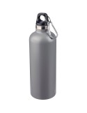 Gourde double paroi de 500 ml en acier inoxydable recyclé Lysandra Matières : aluminium Couleurs : blanc marquage laser ultra pr
