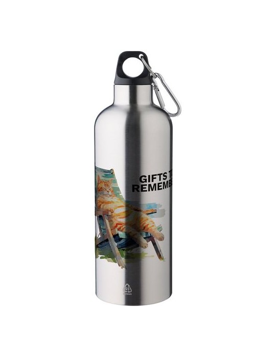 Gourde double paroi de 500 ml en acier inoxydable recyclé Lysandra