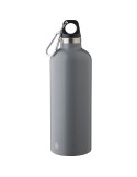 Gourde double paroi de 500 ml en acier inoxydable recyclé Lysandra Matières : aluminium Couleurs : gris impression haute définit