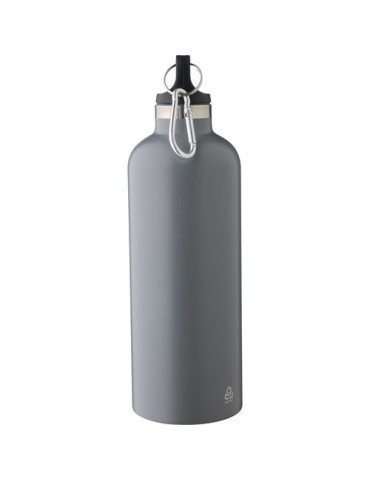 Gourde double paroi de 500 ml en acier inoxydable recyclé Lysandra Matières : aluminium Couleurs : gris objet promo petit budget